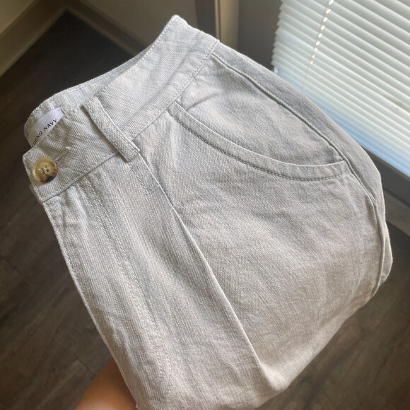 Something Navy Ultra Light Wash Painted Pant Jeans 4 - Picture 2 of 7